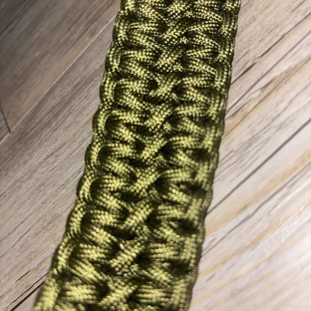 Army Green Paracord Survival Belt Adjustable
